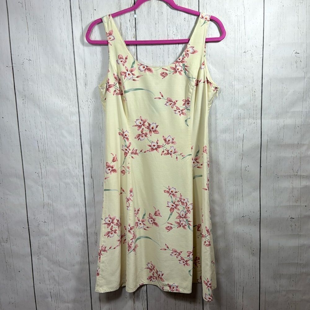 Tommy Bahama Vintage Silk Floral Slip Dress Y2K Resort Wear Cottagecore Tropical